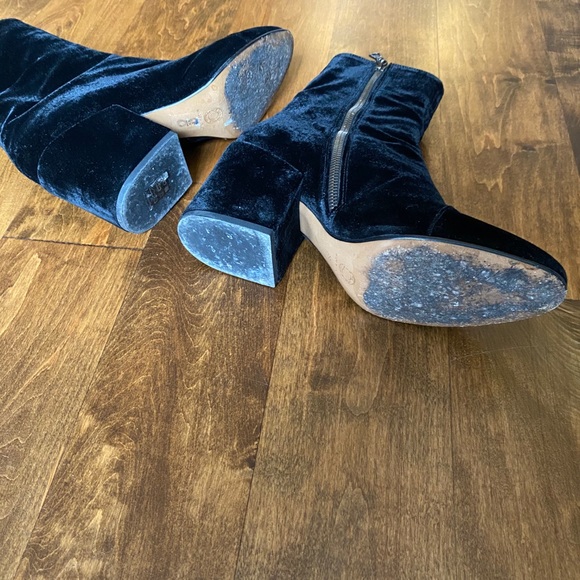 Dries Van Noten Black Velvet Chelsea Boots 38 Designer Made in Italy - Picture 4 of 7